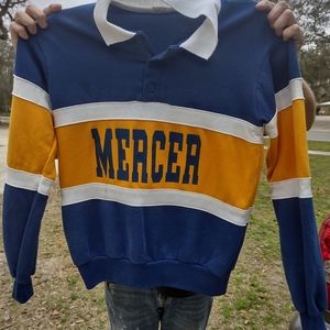 RARE!!! 80's Vintage Chalk Line Mercer University Rugby Jersey